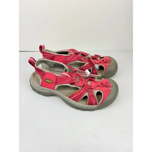 Keen Venice H2 Sandals Womens 6.5 Red Waterproof Hiking Sport Shoes - Picture 3 of 7